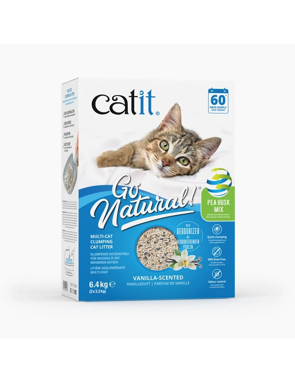 catit Go Natural! Erbsenhülsen + Bentonit