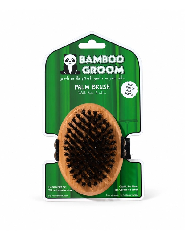 BAMBOO GROOM Handbürste Wildschweinborsten