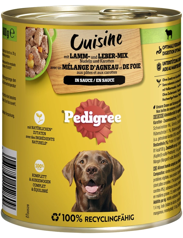 Pedigree Cuisine in Sauce
