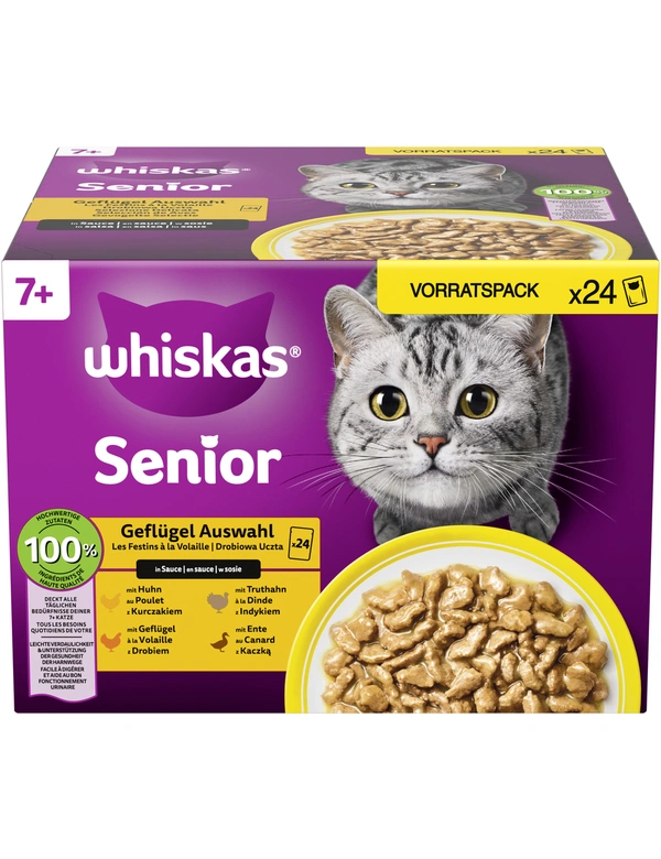 whiskas 7+ Geflügel Auswahl in Sauce