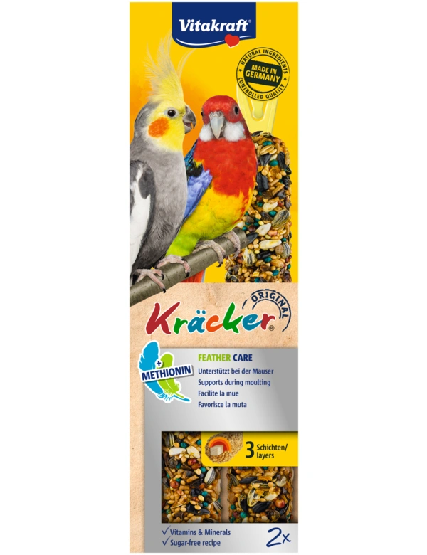 Vitakraft Kräcker 2er Feather Care für Großsittiche