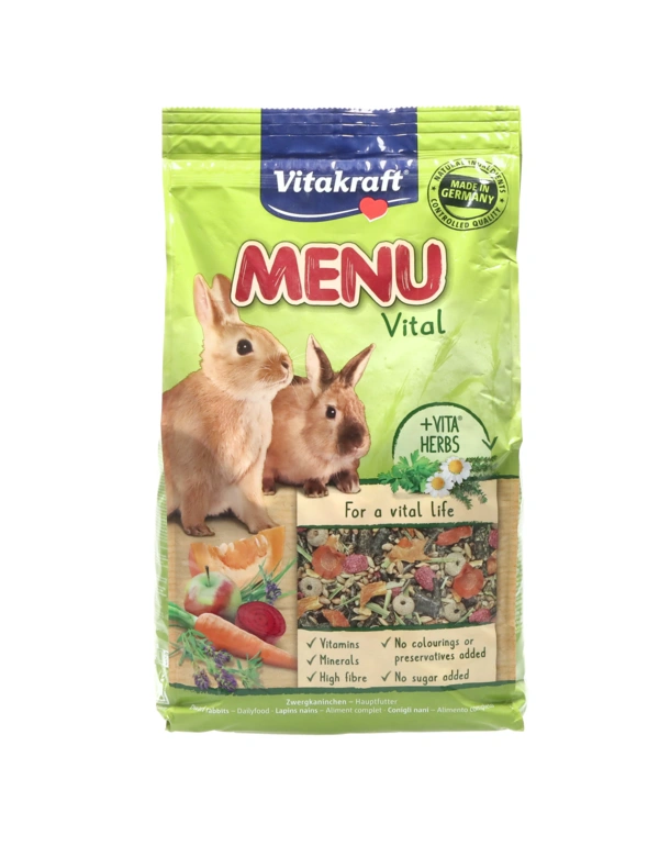 Vitakraft Menü Vital+Rohfaser für Zwergkaninchen