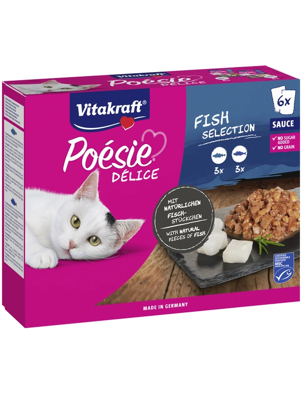 Vitakraft Poésie Délice Fish Selection in Sauce