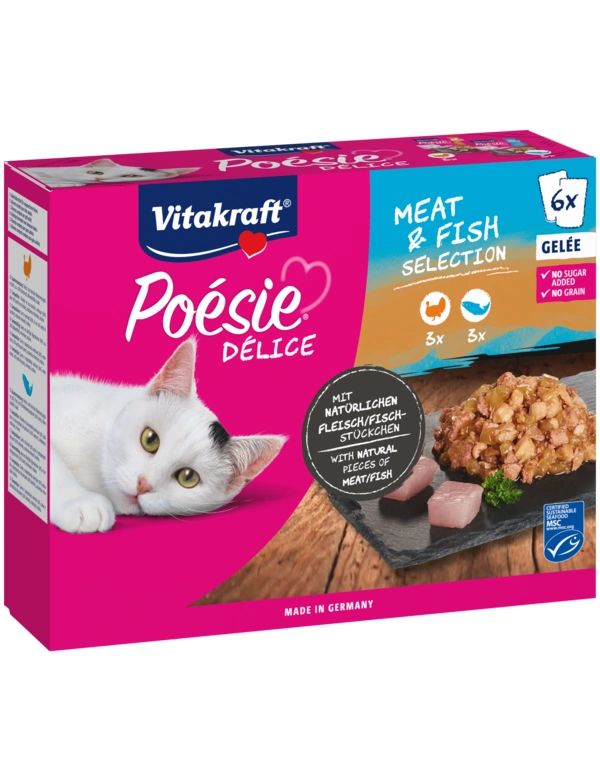 Vitakraft Poésie Délice Meat & Fish in Gelée