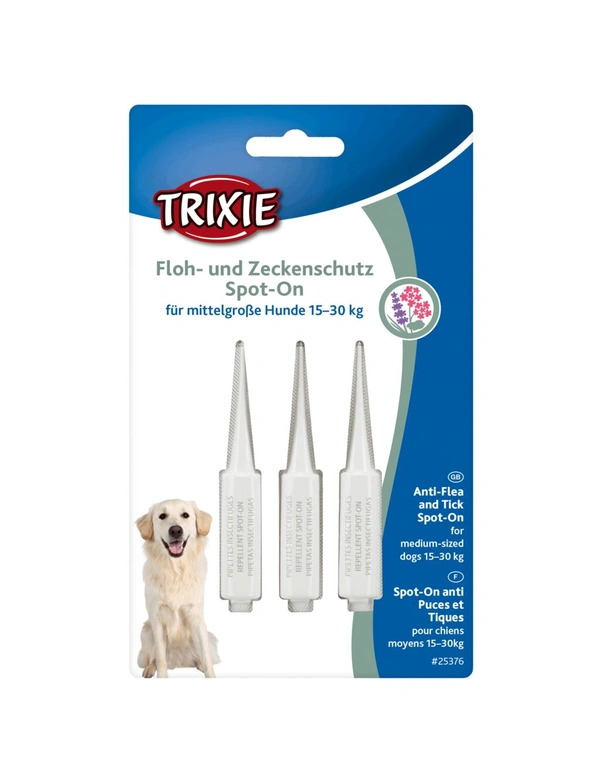 TRIXIE Floh- und Zeckenschutz Spot-On mittlere Hunde