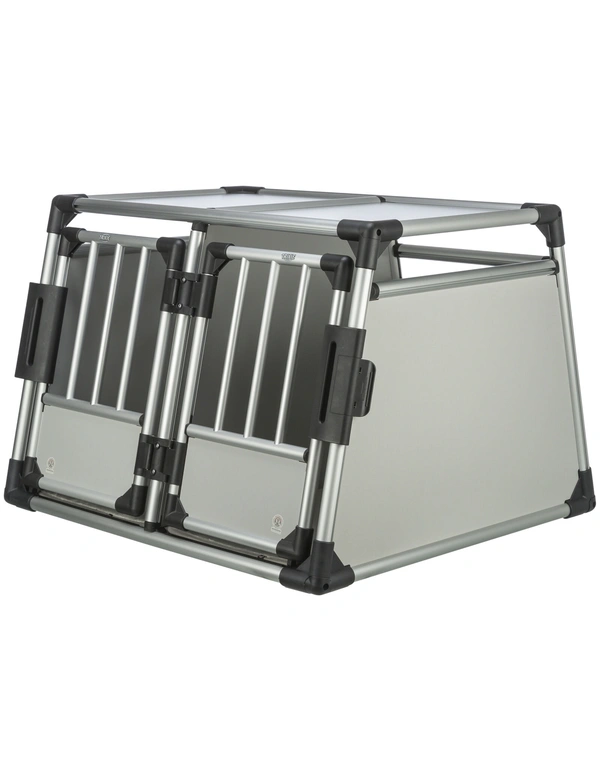 TRIXIE Transportbox doppelt Aluminium