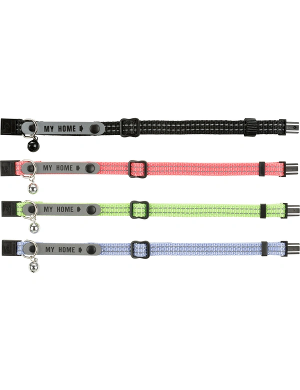 TRIXIE Katzenhalsband mit Adresslasche reflektierend