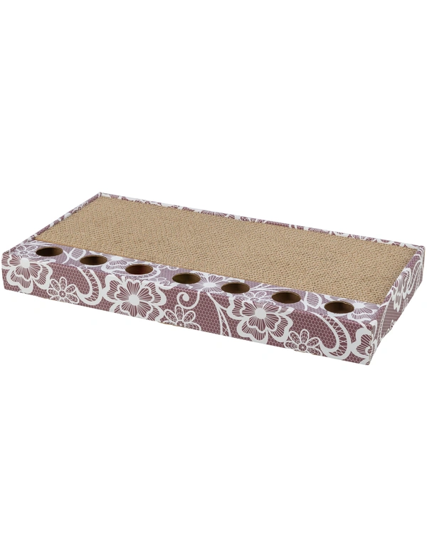 TRIXIE Kratzpappe mit Bällen und Katzenminze