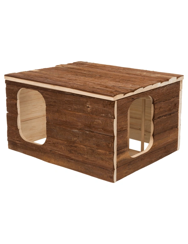 TRIXIE Haus Hilke mit Raufe Rindenholz