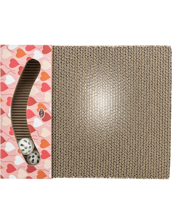 TRIXIE Kratzpappe Valentinstag eckig