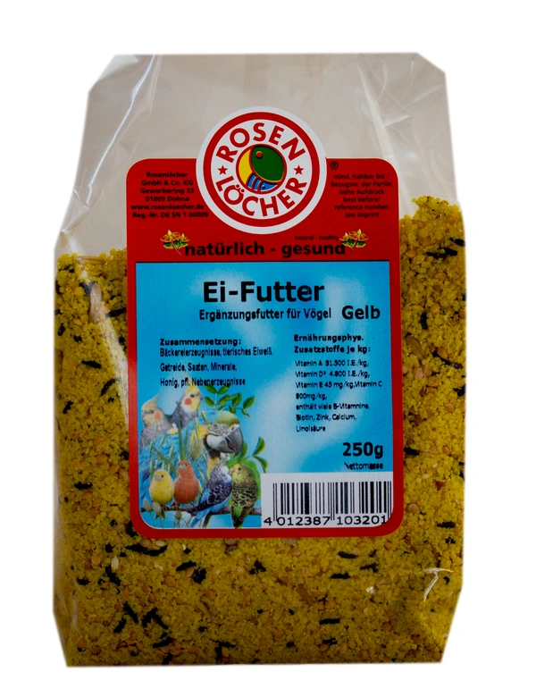 Rosenlöcher Eifutter gelb