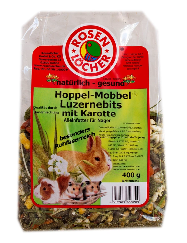 Rosenlöcher Luzernebits mit Karotte