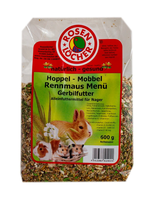Rosenlöcher Rennmausmenü und Gerbilfutter