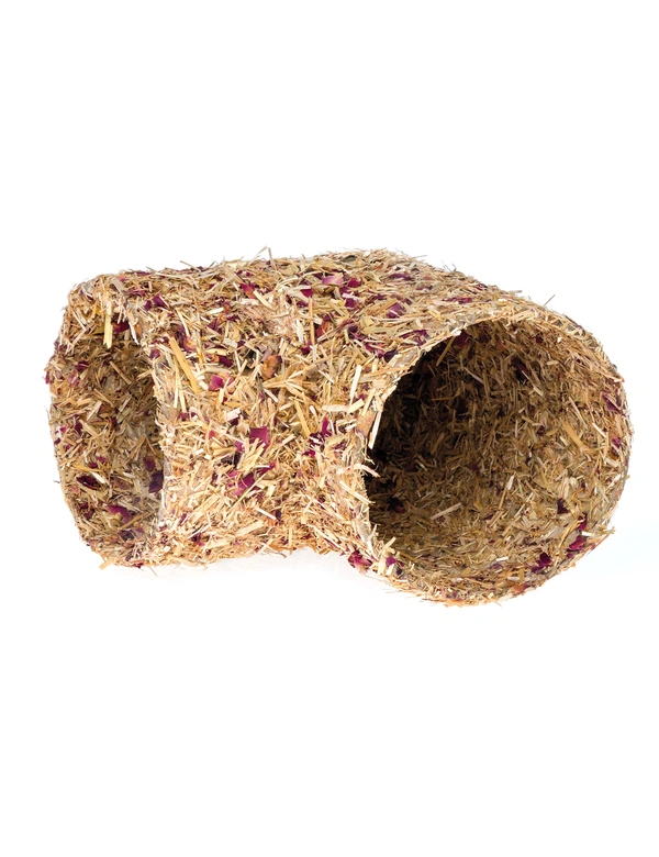 HUGRO Nagertraum Eckrolle mit Stroh & Rosenblüten