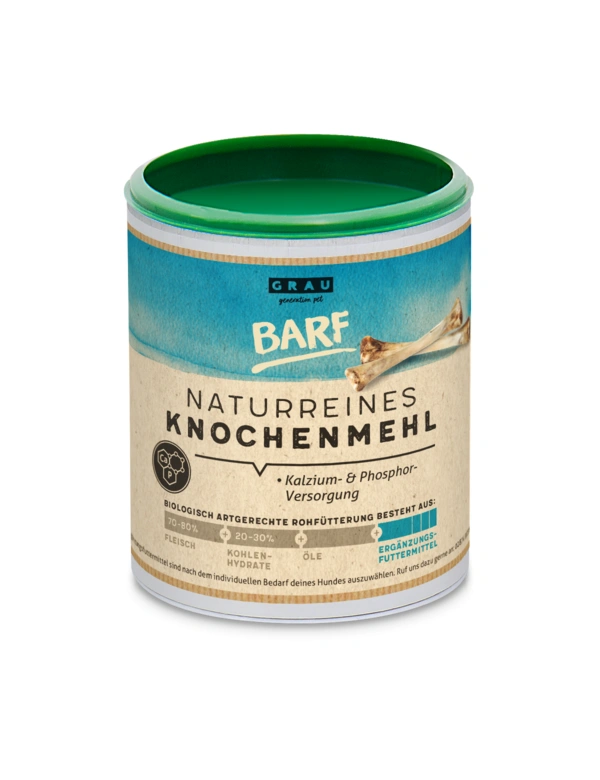 GRAU Naturreines Knochenmehl