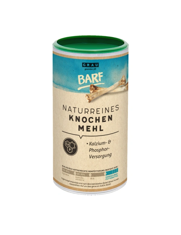GRAU Naturreines Knochenmehl