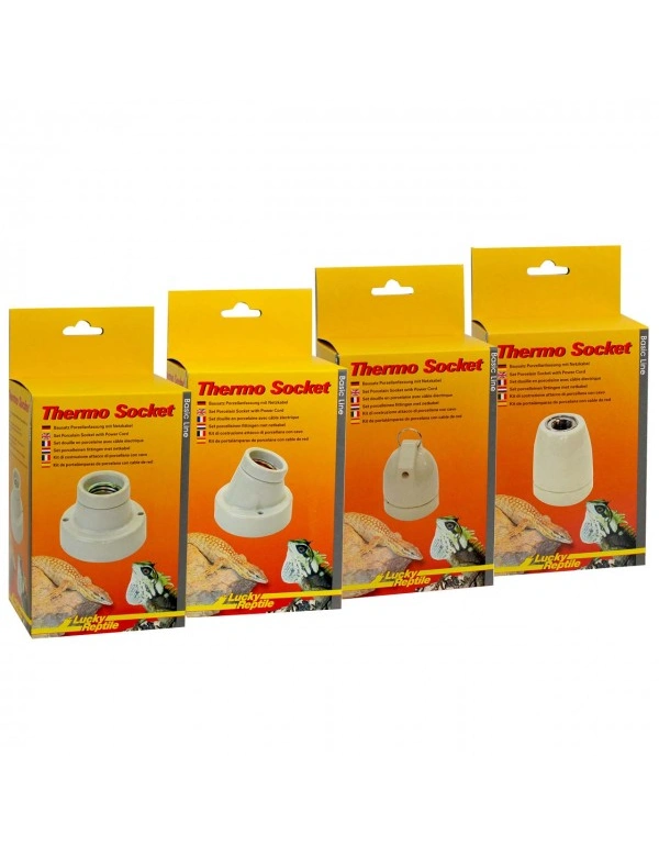Lucky Reptile Thermo Socket - Porzellan Fassade gerade