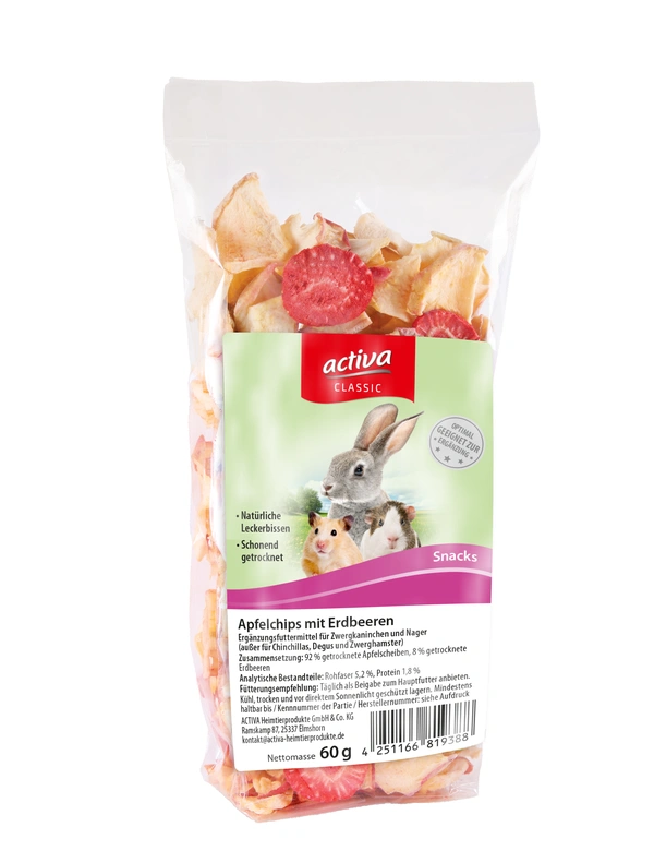 activa CLASSIC Apfelchips und Erdbeeren