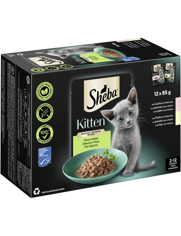 Sheba Kitten Feine Vielfalt in Sauce