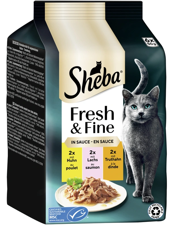 Sheba Fresh & Fine in Sauce Multipack