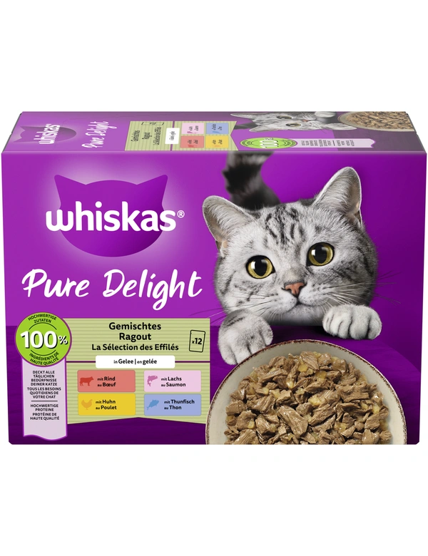 whiskas Pure Delight Gemischtes Ragout in Gelee