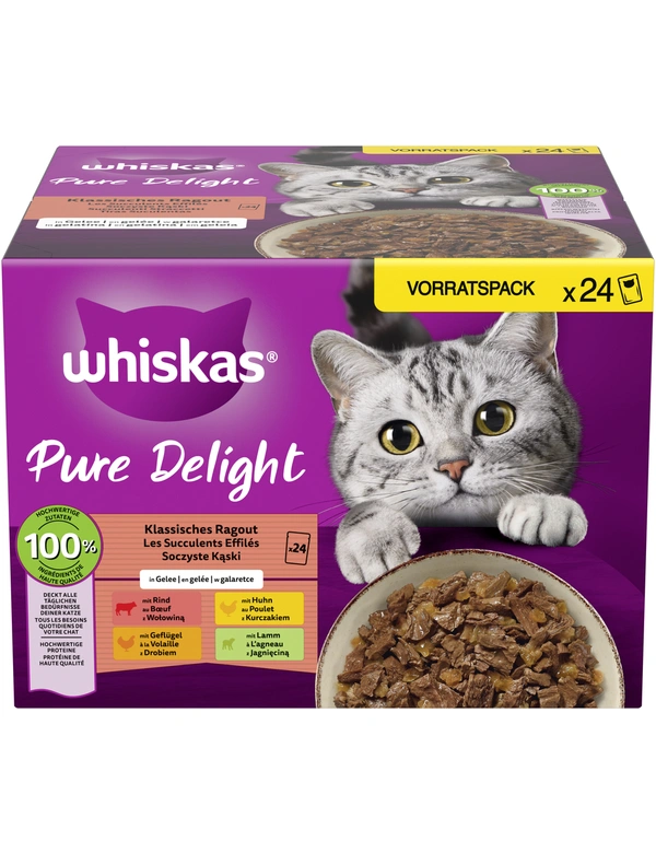 whiskas Pure Delight Klassisches Ragout in Gelee