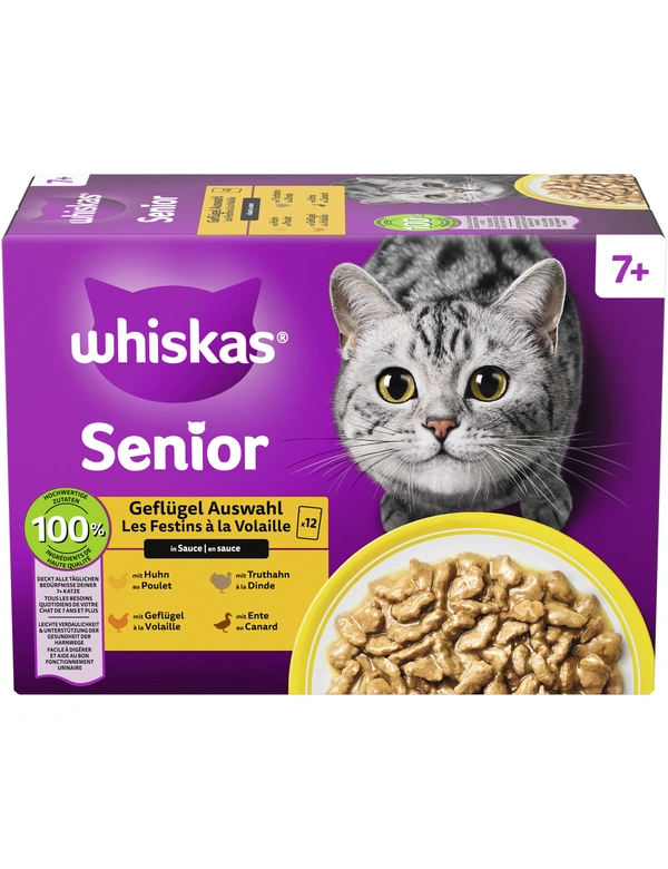 whiskas 7+ Geflügel Auswahl in Sauce