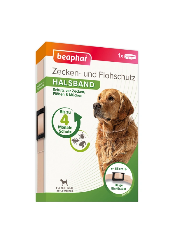 beaphar Zecken- und Flohschutz Halsband für Hunde