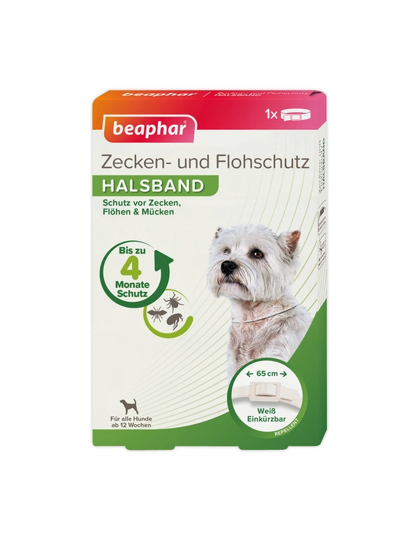 beaphar Zecken- und Flohschutz Halsband für Hunde