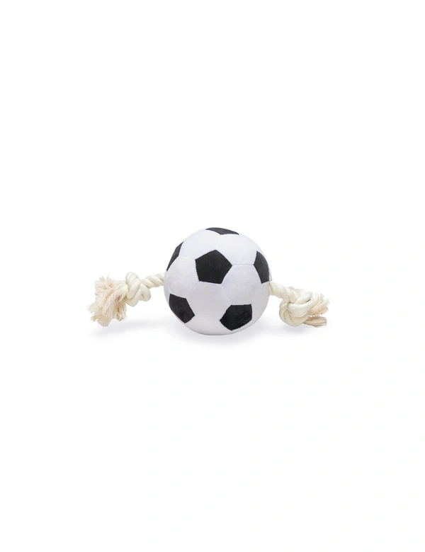 beeztees Fußball mit Seil