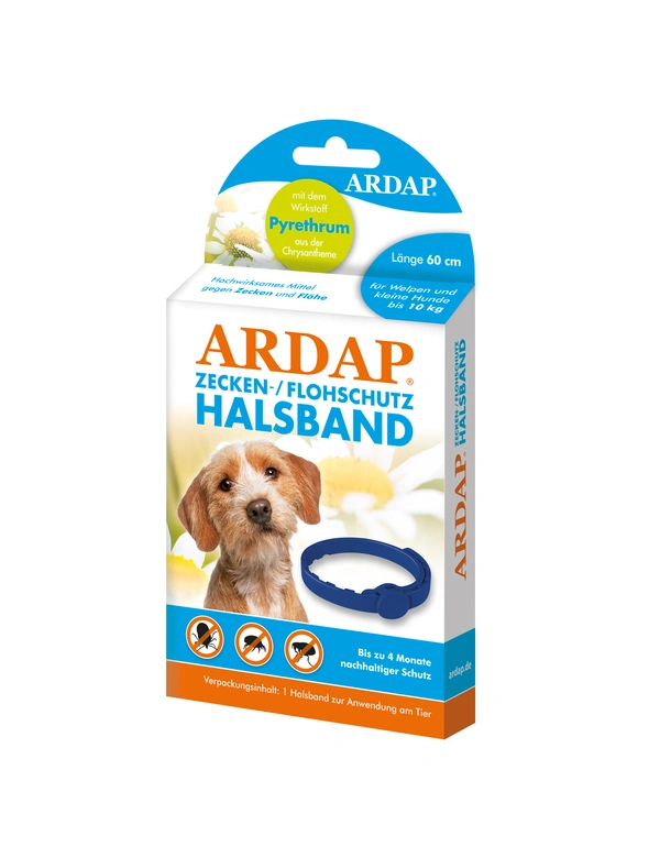 ARDAP Zecken- & Flohhalsband für Hunde