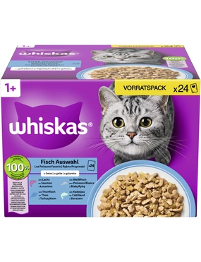 whiskas 1+ Fisch Auswahl in Gelee whiskas 1+ Fisch Auswahl in Gelee