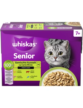 whiskas 7+ Gemischte Auswahl in Sauce whiskas 7+ Gemischte Auswahl in Sauce