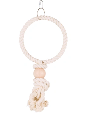 TRIXIE Tau-Ring mit Holzblock TRIXIE Tau-Ring mit Holzblock