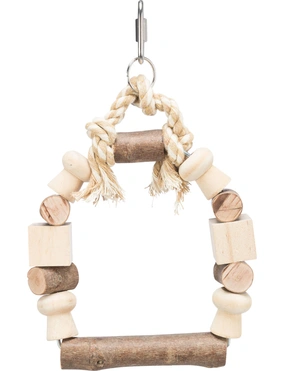 TRIXIE Bogenschaukel mit Klötzen Holz