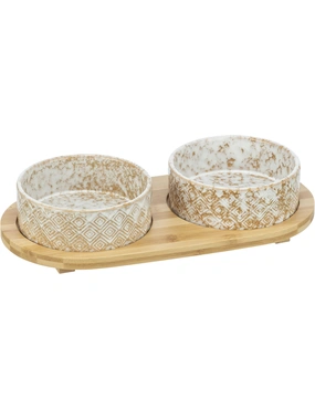 TRIXIE Napf-Set Keramik/Bambus