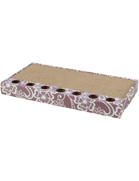 TRIXIE Kratzpappe mit Bällen und Katzenminze