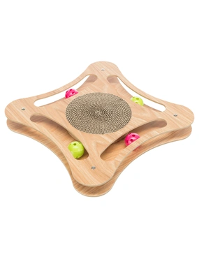 TRIXIE Kratzpappe mit Spielzeug