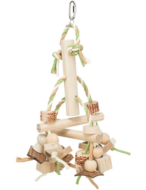 TRIXIE Holz-Spielzeug mit Papierbändern
