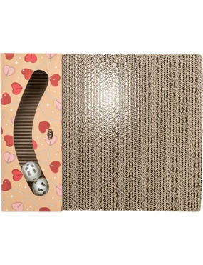 TRIXIE Kratzpappe Valentinstag eckig