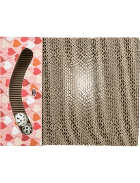 TRIXIE Kratzpappe Valentinstag eckig