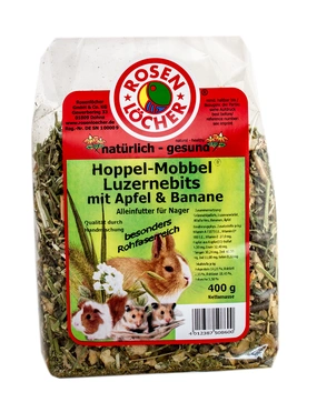 Rosenlöcher Luzernebits mit Apfel und Bananen Rosenlöcher Luzernebits mit Apfel und Bananen