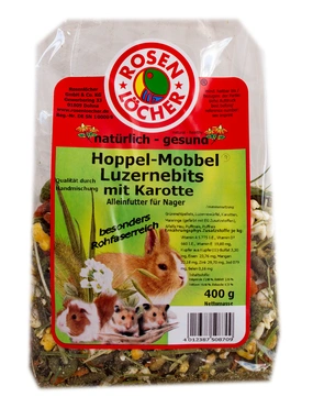 Rosenlöcher Luzernebits mit Karotte Rosenlöcher Luzernebits mit Karotte