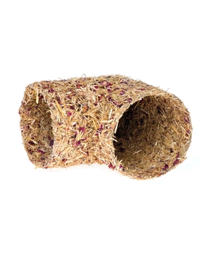 HUGRO Nagertraum Eckrolle mit Stroh & Rosenblüten