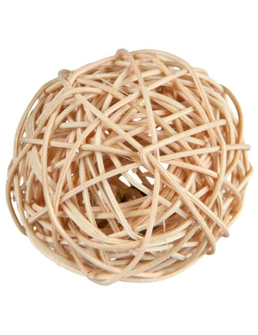 TRIXIE Ball mit Schelle Rattan