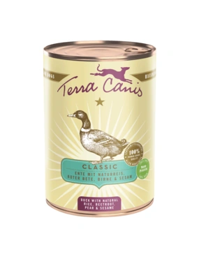 Terra Canis Classic Cavallo Cibo Umido Cane – 12x400g, Monoproteico Con Carote E Sedano, Integrale E Naturale