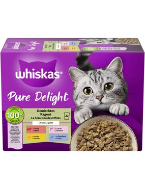 whiskas Pure Delight Gemischtes Ragout in Gelee