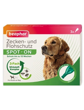 beaphar Zecken- und Flohschutz SPOT-ON für Hunde