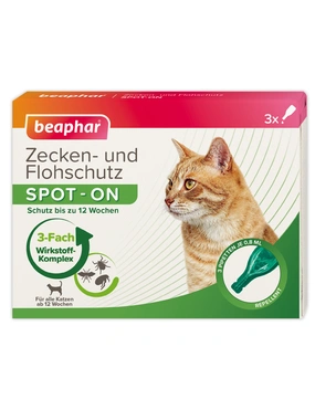 beaphar Zecken- und Flohschutz SPOT-ON für Katzen