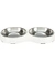 TRIXIE Napf-Set flach Melamin/Edelstahl